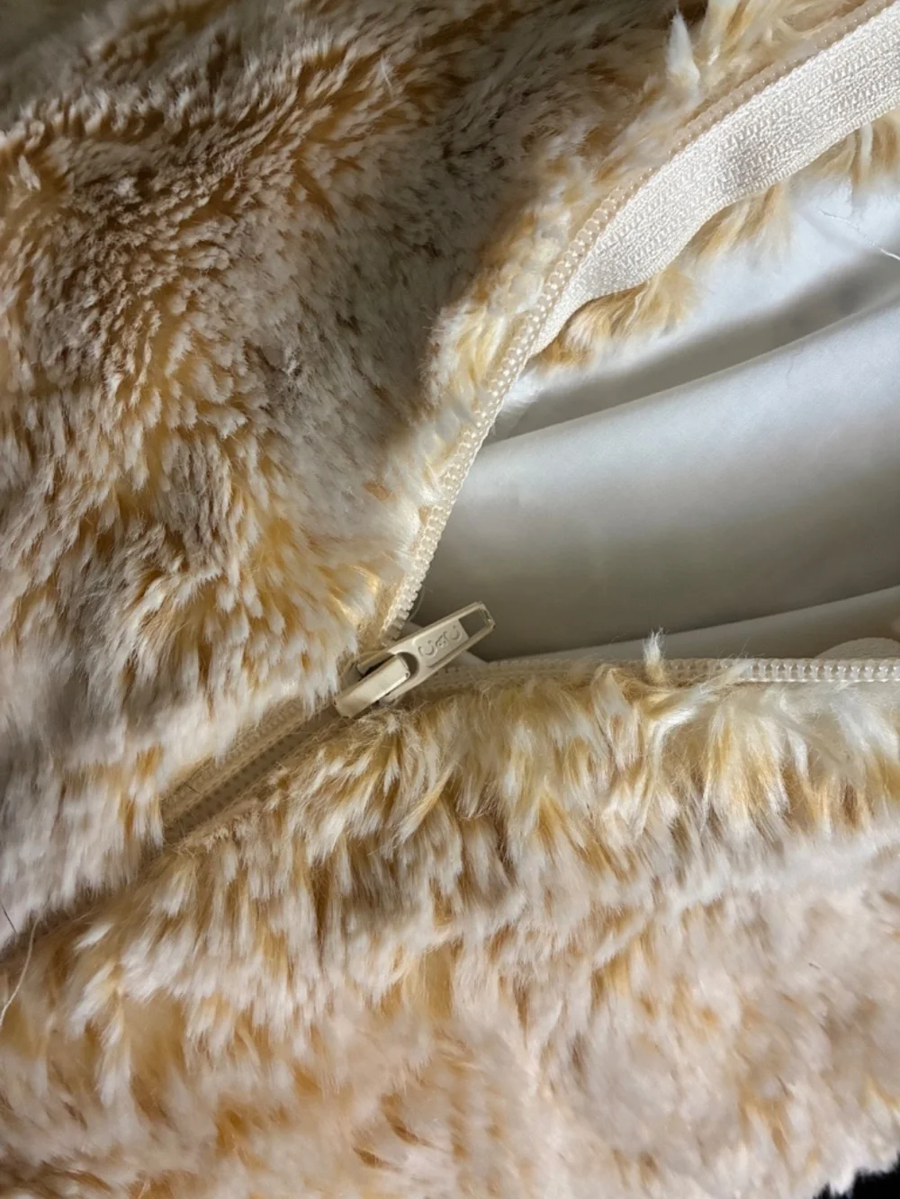 Z Gallerie Faux Fur Blanket and Matching Pillows